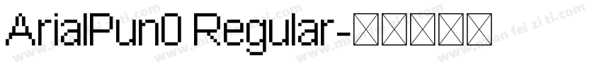 ArialPun0 Regular字体转换